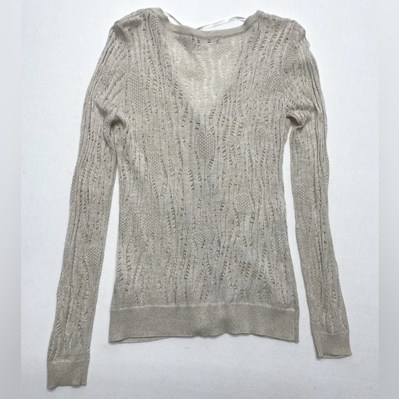 Belldini Women’s Cardigan Size S Light Gold Long Sleeves Sweater - Picture 3 of 13